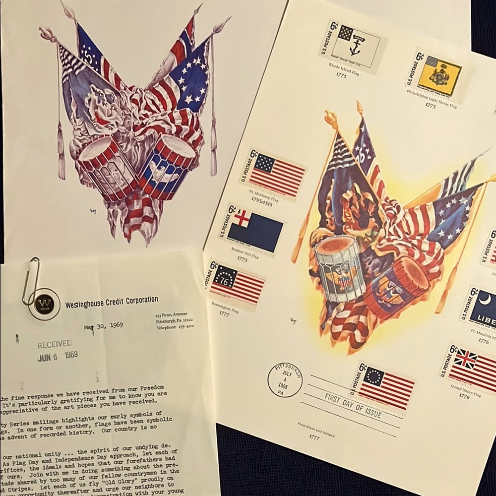 *3 Stamp Lots for $6* First Stars and Stripes 1777 U.S. Postage Stamps